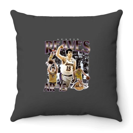 Discover Vintage 90s Graphic Style Austin Reaves Throw Pillows