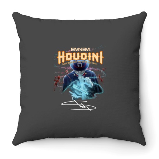 Discover Eminem Houdini Guess Whos Back And For My Last Trick Throw Pillows