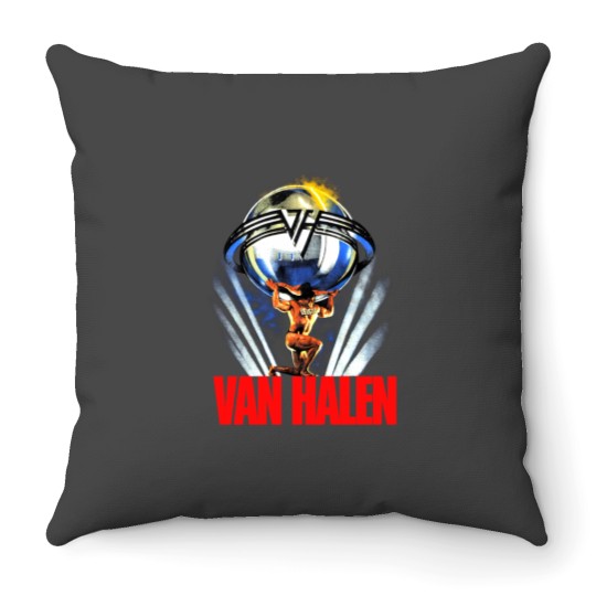 Discover Vintage van 5150 86 tour paper thin Throw Pillows
