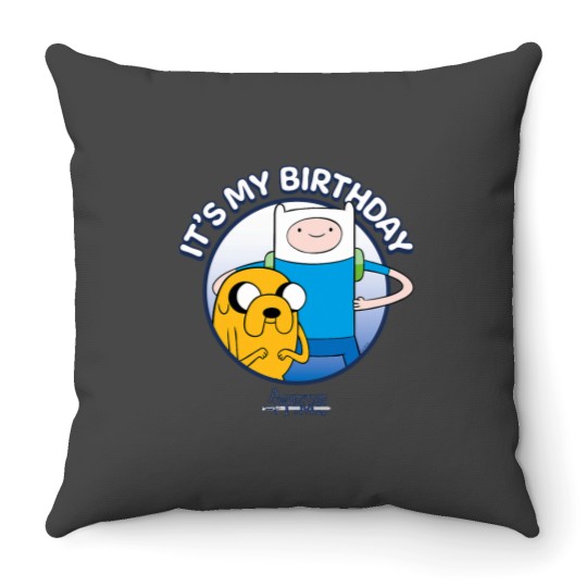Discover Adventure Time Birthday Adventure Throw Pillows