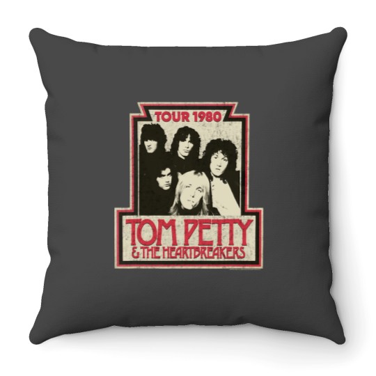 Discover Tom Pettys and the Heartbreakers 1980 Tour Throw Pillows