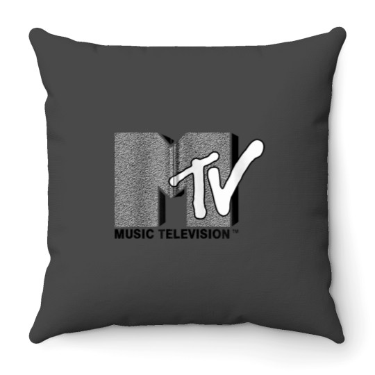 Discover Mademark x MTVs  Original MTVs Logo with wall structure Zip Throw Pillows