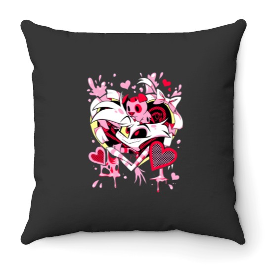 Discover Hazbin Hotel Angel Dust Throw Pillows