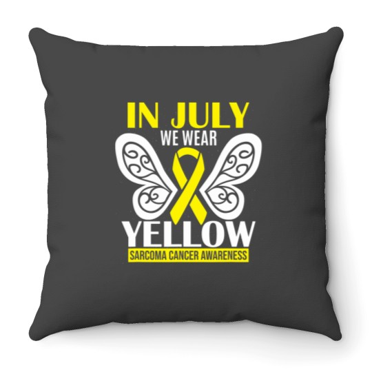 Discover Sarcoma Cancer Support Throw Pillows