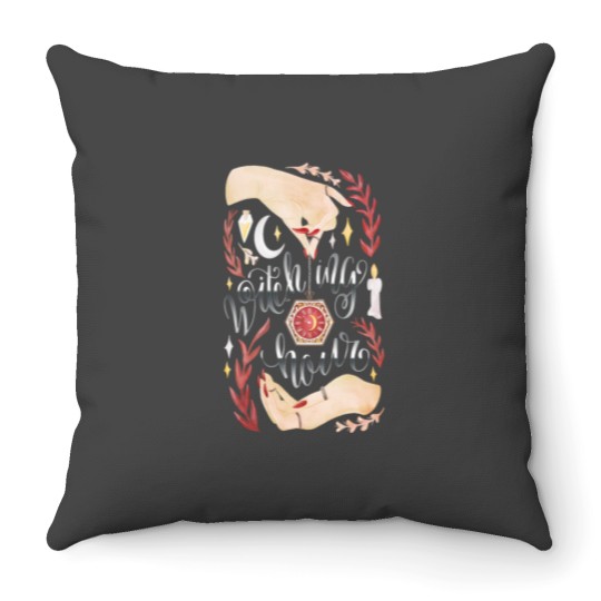 Discover WITCHING HOUR Throw Pillows