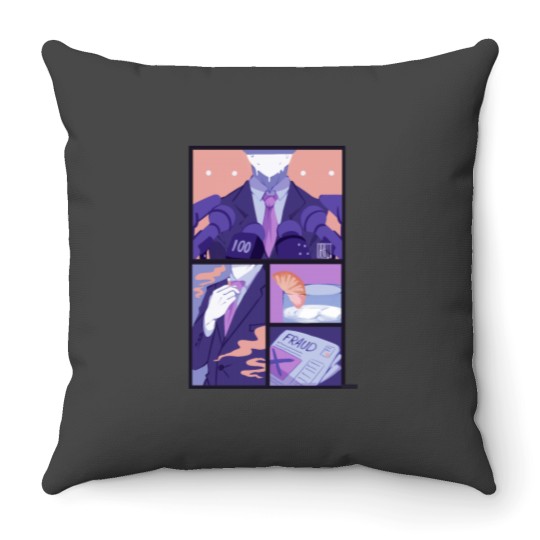 Discover separation arc Throw Pillows