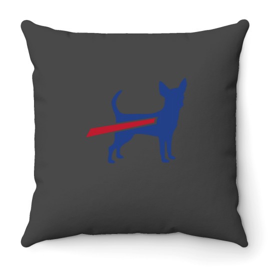 Discover Buffalo Football Chihuahua Throw Pillow