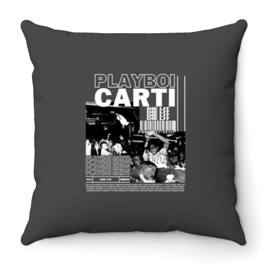 Discover Vintage Playboi Carti Throw Pillows, Playboi Carti merch