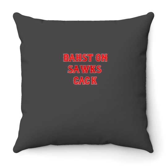 Discover Bahston Sawks Cack Throw Pillows