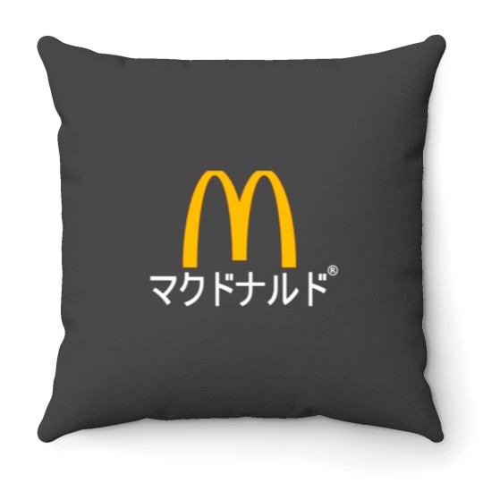 Discover McDonald Aesthetic Throw Pillows