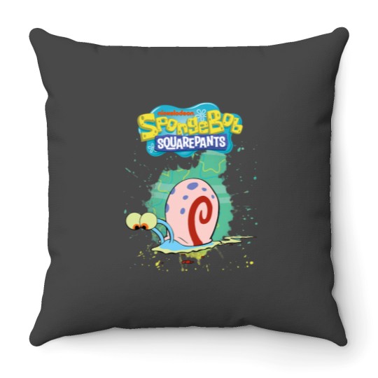 Discover Mademark x SpongeBobss SquarePants Original SpongeBobss Square Pants Gary the Snail on Splash TSh Throw Pillows