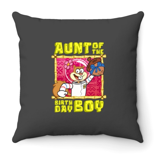 Discover Mademark x SpongeBobss SquarePants SpongeBobss Sandy Cheeks Aunt of the Birthday Boy Aunt Gift TShi Throw Pillows