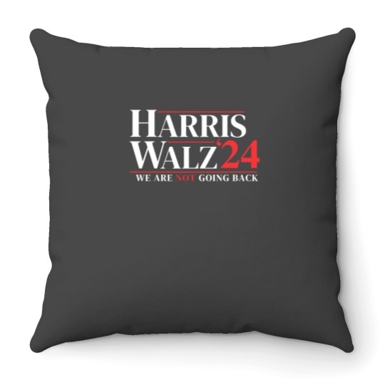 Discover Throw Pillows Supporting Harris Walz 2024