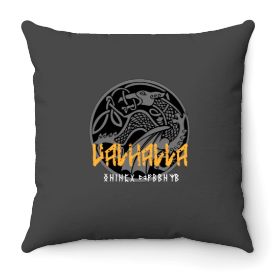 Discover Viking - Viking Valhalla Designs Throw Pillows