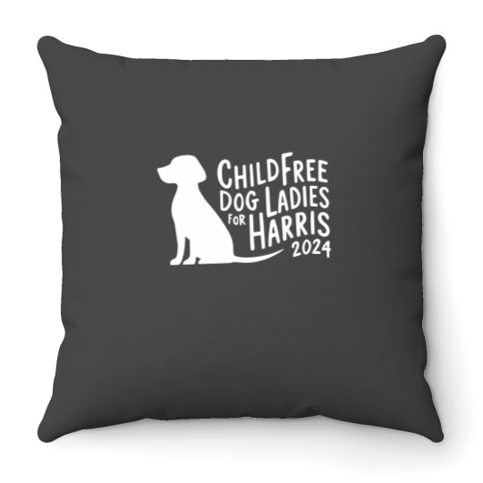 Discover Funny Kamala Harris Dog Lover Throw Pillow