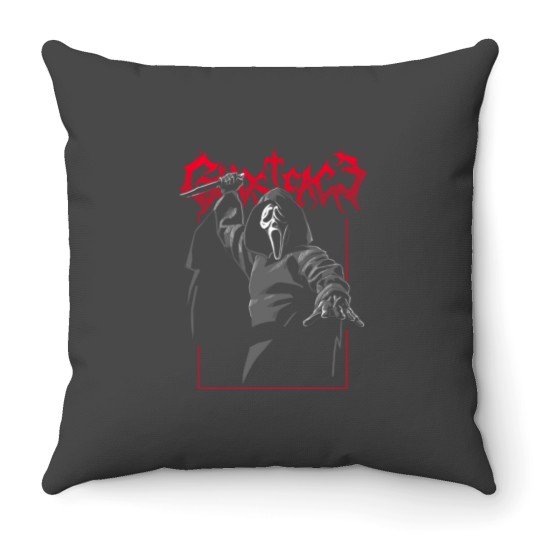 Discover Ghostface Ghostface Metal Throw Pillows