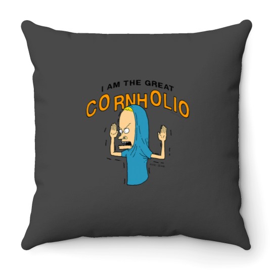 Discover Beavis and ButtHead The Great Cornholio Throw Pillows