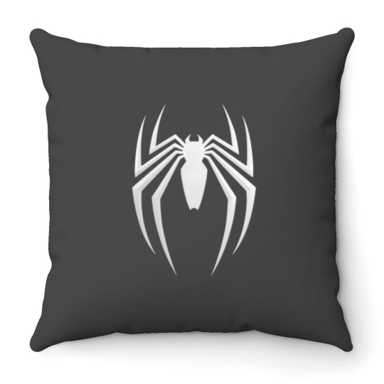 Discover White Spider Throw Pillows