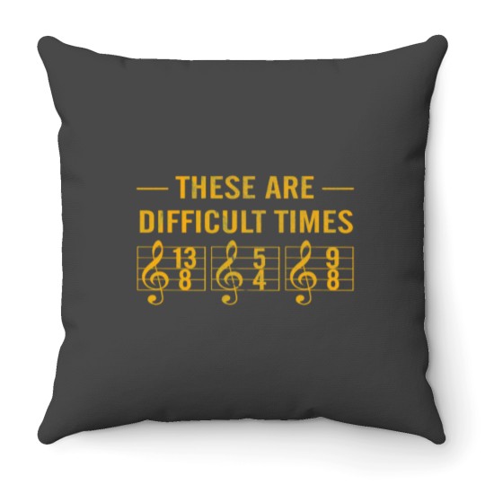 Discover These are difficult times Throw Pillows