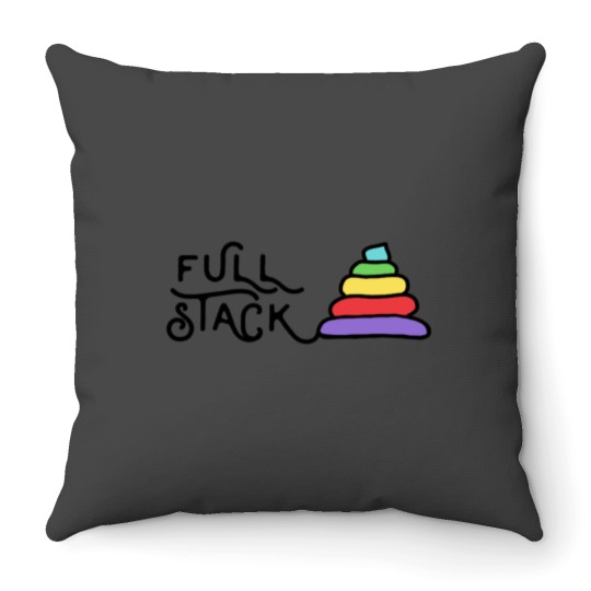 Discover Full stack Unicornss Throw Pillows