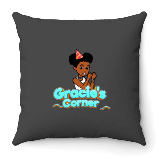 Discover Gracies Family Corner Cute Phonics Song Throw Pillows