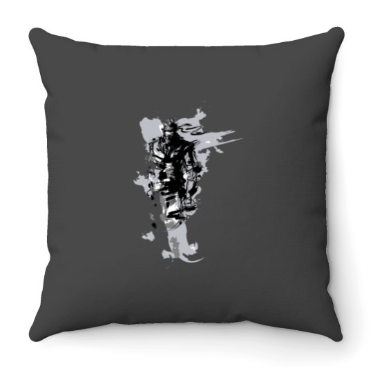 Discover Solid Snake Fan Design Throw Pillows