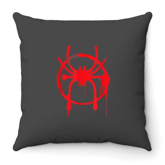 Discover Red Spider Throw Pillows