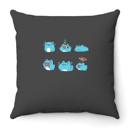 Discover Love Capoo cat, Bugcat capoo Throw Pillows
