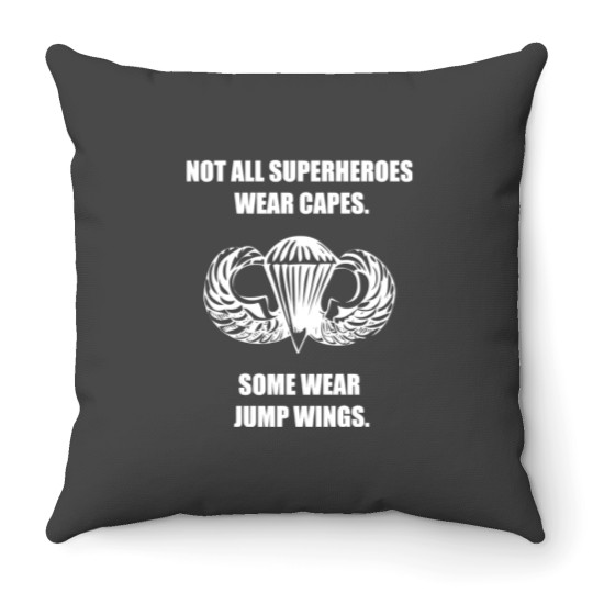Discover Airborne Jump Wings Onesies Throw Pillows