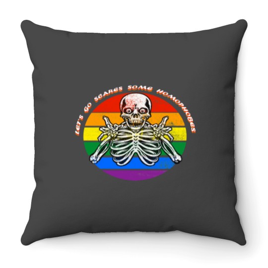 Discover Funny LGBTQ Halloween Throw Pillows