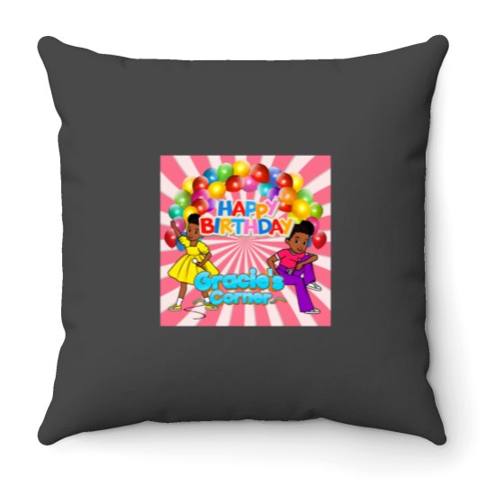 Discover Gracies Corner Birthday Party Kids Shirt Essential Throw Pillows