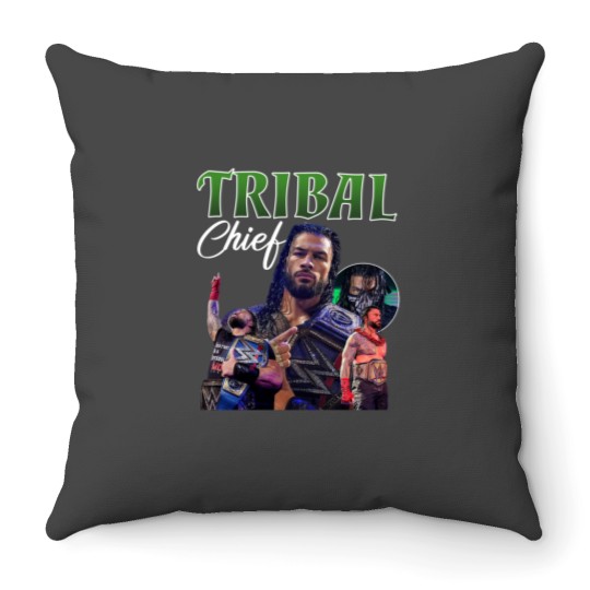 Discover Wrestling Entertainment Roman Reigns vintage Throw Pillows