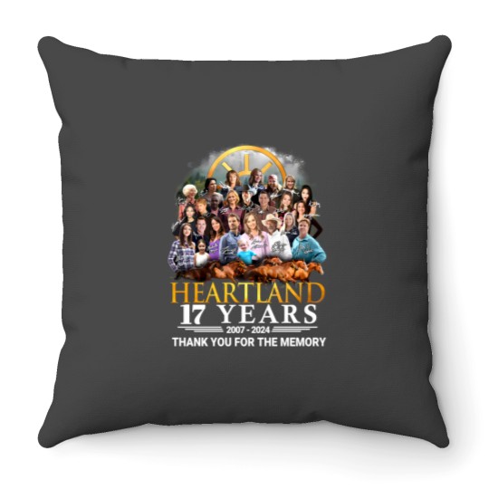 Discover Heartland 17th Anniversary Throw Pillow