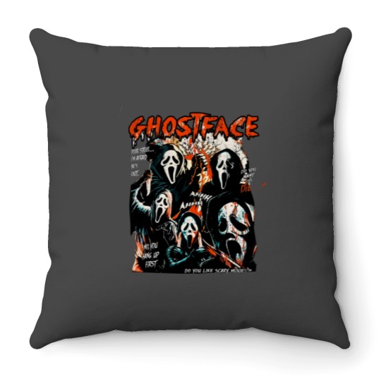 Discover Scream Splatter Throw Pillows