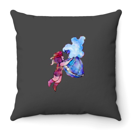 Discover Ruby and Sapphire Throw Pillows