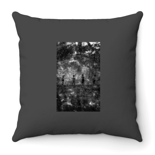Discover Kids on the Beach Throw Pillows