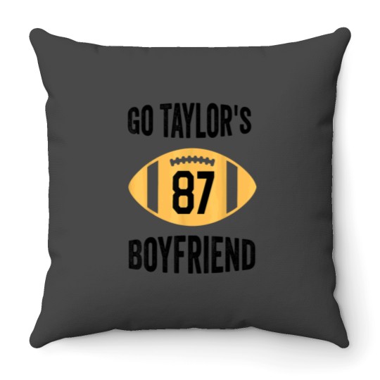 Discover Taylors Boyfriend Tshirt Swift Kelce Taylor Chief Hoodie Swiftie American Football C Throw Pillows