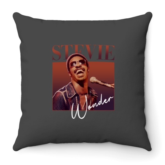 Discover New  Stevie Wonder Throw Pillows Gift Funny Men All Size Throw Pillows