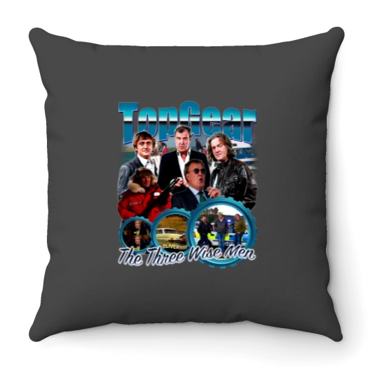 Discover Top Gear Jeremy Clarkson James May Richard Hammond Throw Pillows