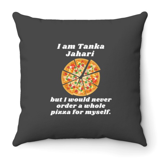 Discover Impractical Jokers Tanka Jahari Pizza Throw Pillows