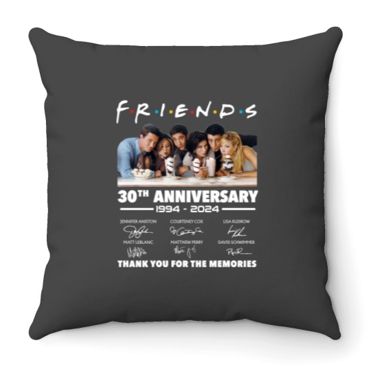 Discover Friends 30th Anniversary 1994 - 2024 Thank You Throw Pillows