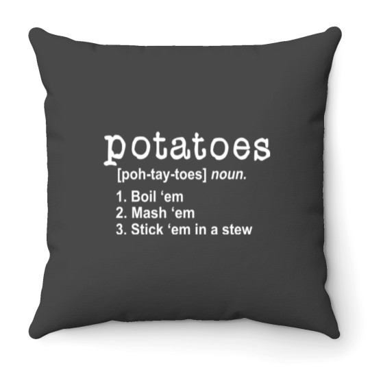 Discover Lord of the Rings Potatoes Quotes Throw Pillows