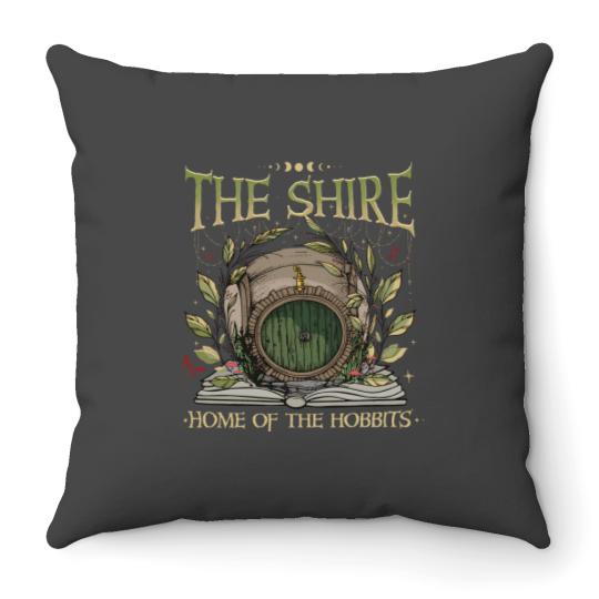 Discover The Shire Throw Pillow - Gift for Hobbit Lovers