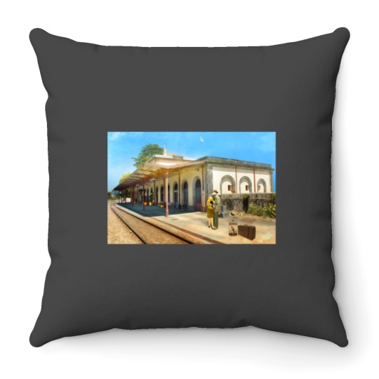 Discover Long Wait 2419 Throw Pillows