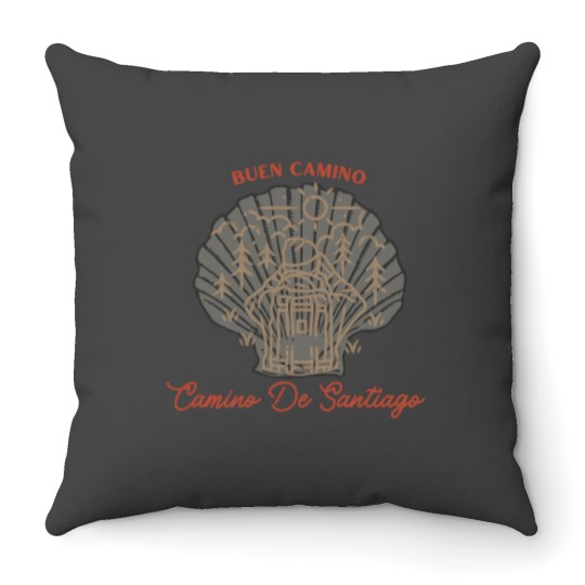 Discover Looking At The Mountains Towards The Vieira Del Camino De Santiago 2368 Throw Pillows