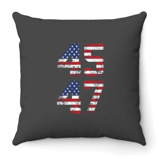 Discover Trump 2024 Throw Pillows - Supporter Gift