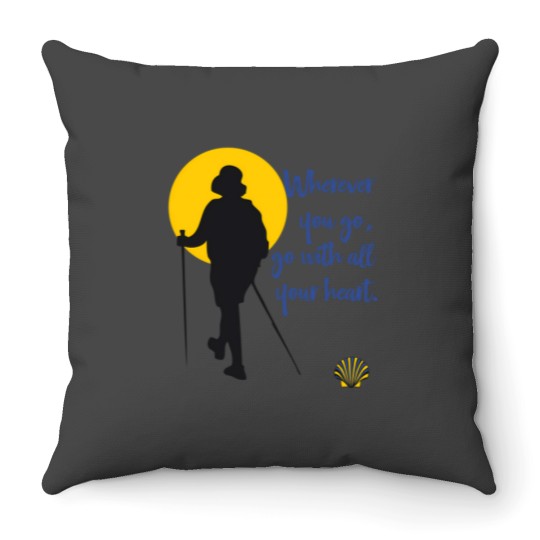Discover Wherever You Go Go With All Your Heart 1850 Throw Pillows