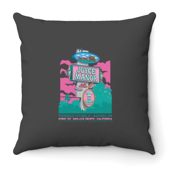 Discover Joyce Manor At Madonna Inn Show Throw Pillows Tigers Jaw Size S-5XL, Multicolor