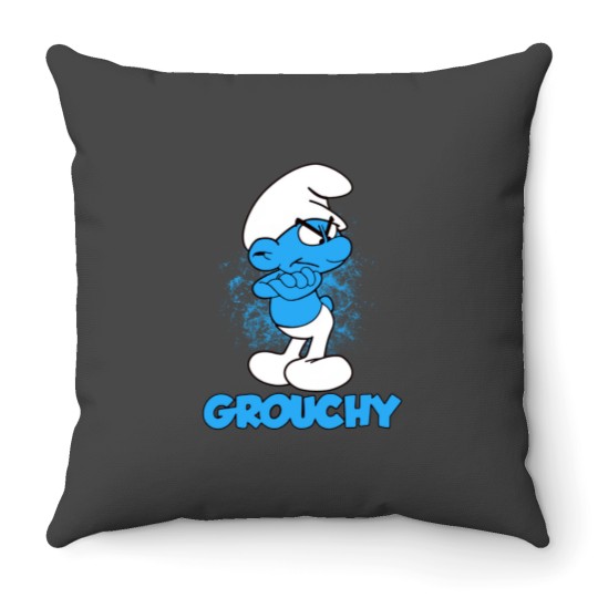 Discover Grouchy Smurf - Grouchy - Throw Pillows