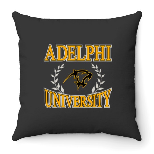 Discover adelphi panthers laurels officially licensed Throw Pillows